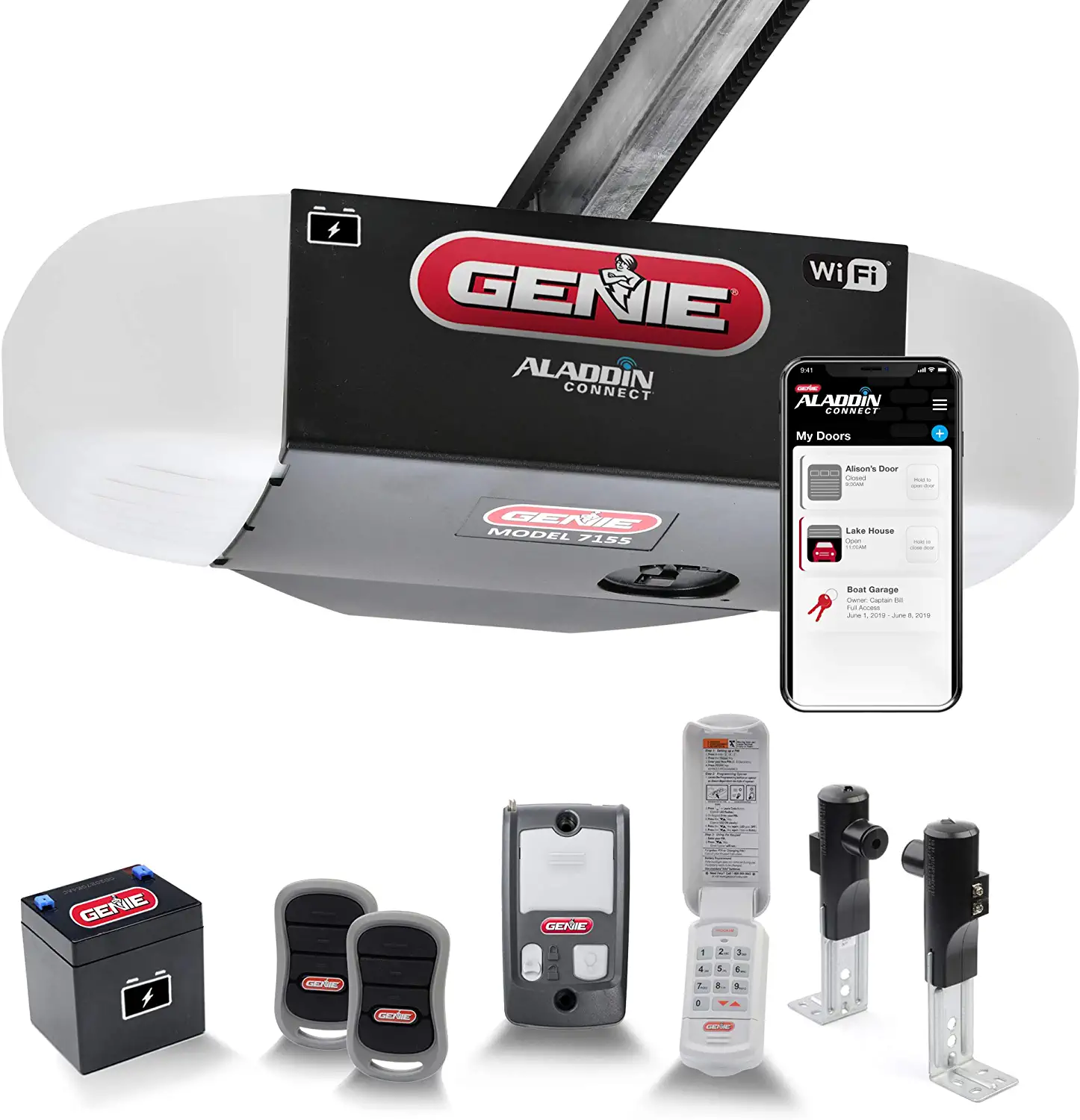 Genie 7155-TKV StealthDrive Connect Smartphone-Controlled Garage Door Opener Logo