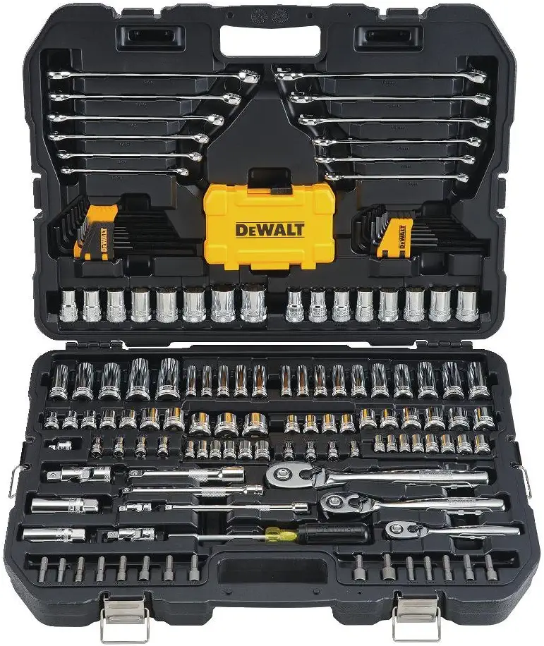 DEWALT 168-Piece Mechanics Tools Kit and Socket Set Logo