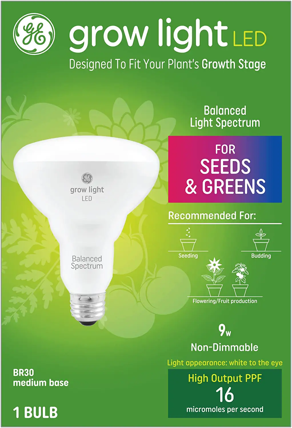 GE Lighting Grow Light Bulb Logo