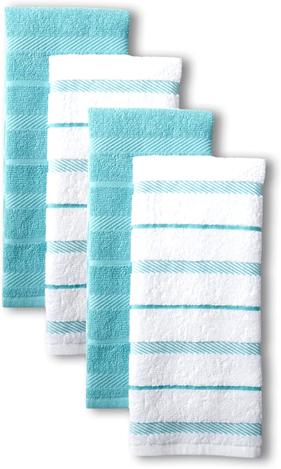 COTTON CRAFT Oversized Kitchen Towels -4 Pack 100% Cotton Basketweave Tea  Dish Towels - Absorbent Reusable Low Lint Quick Dry - Cooking Drying