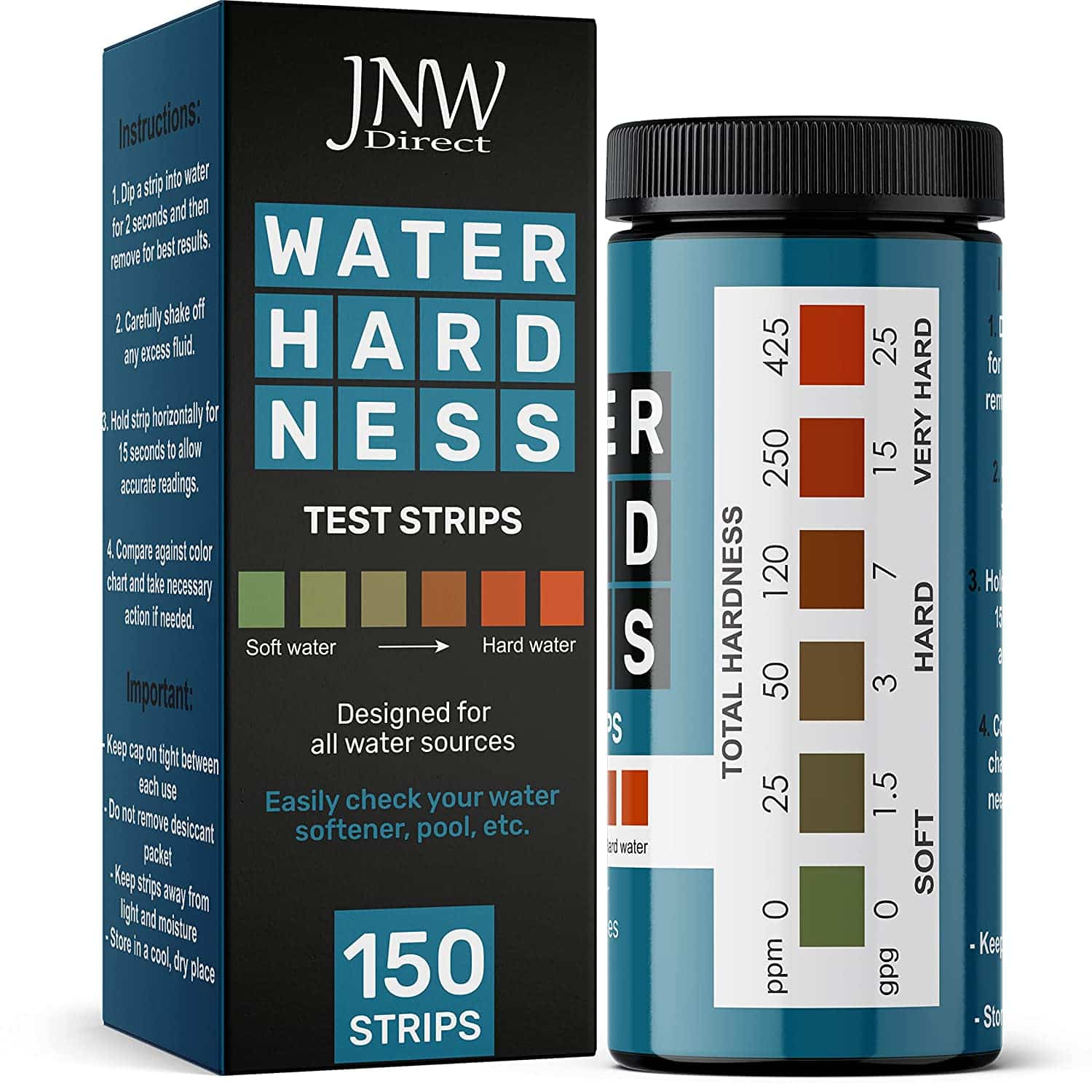 JNW Direct Total Water Hardness Test Strips Logo