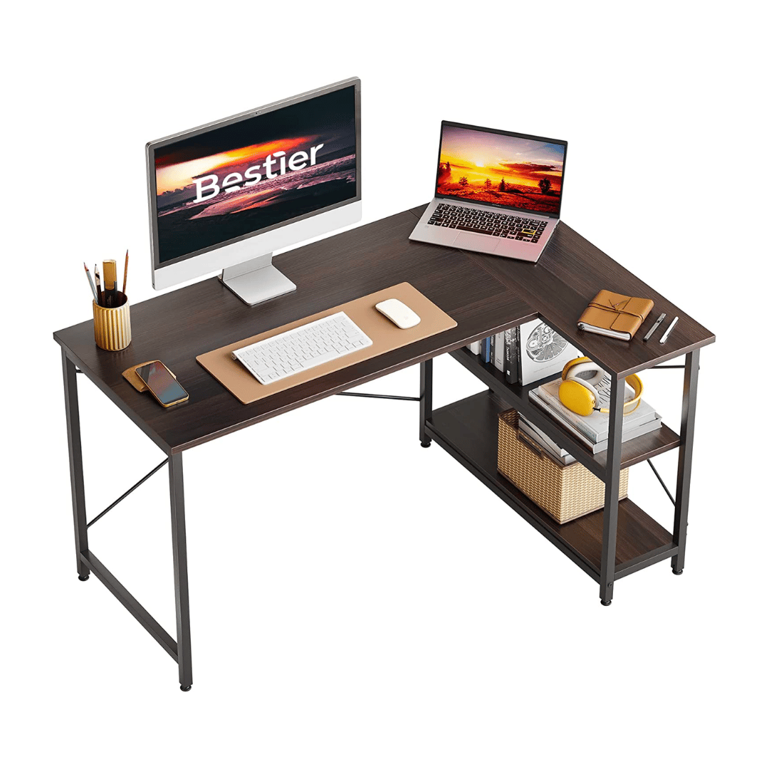 Bestier L-Shaped Computer Desk Logo