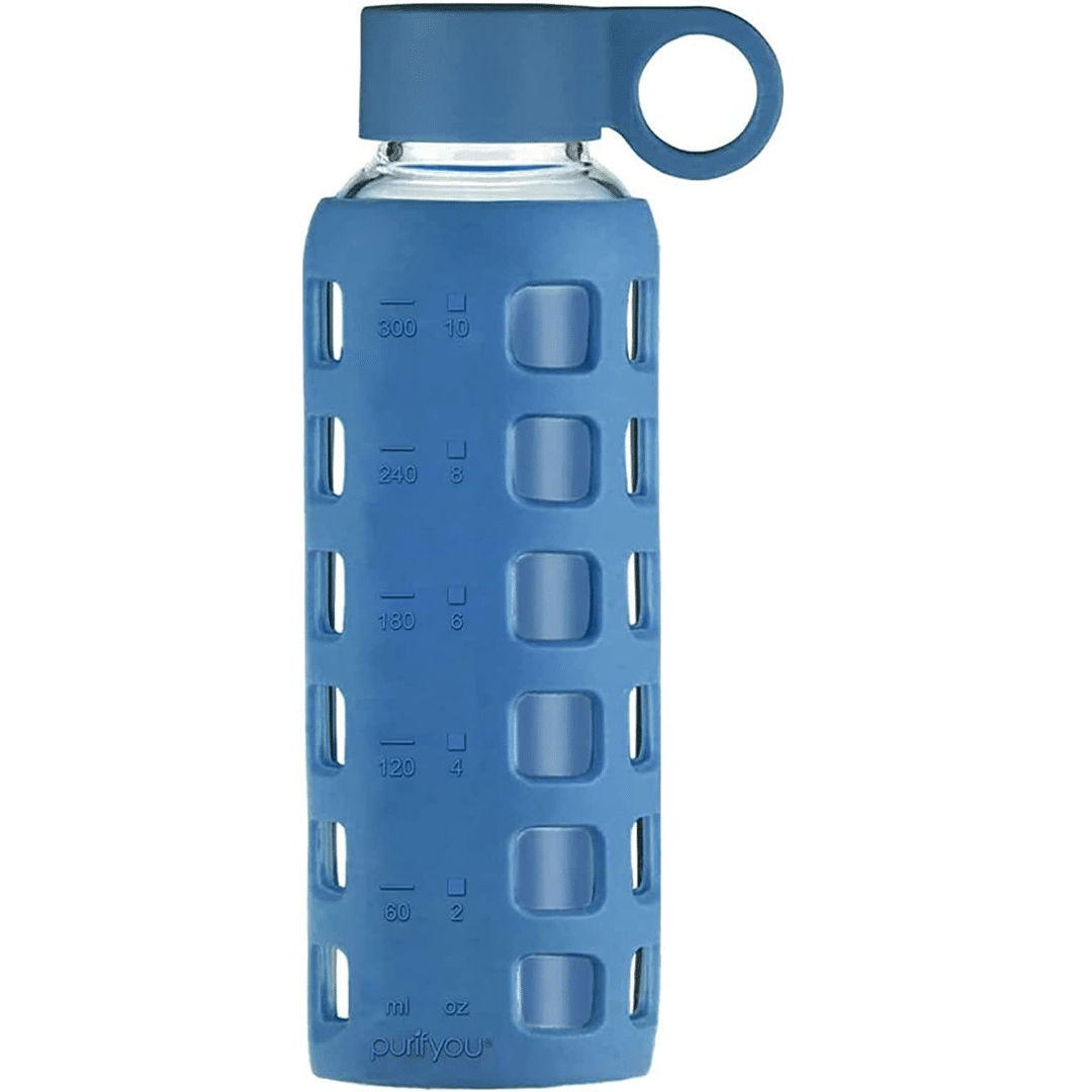 purifyou Reusable Glass Water Bottle Logo