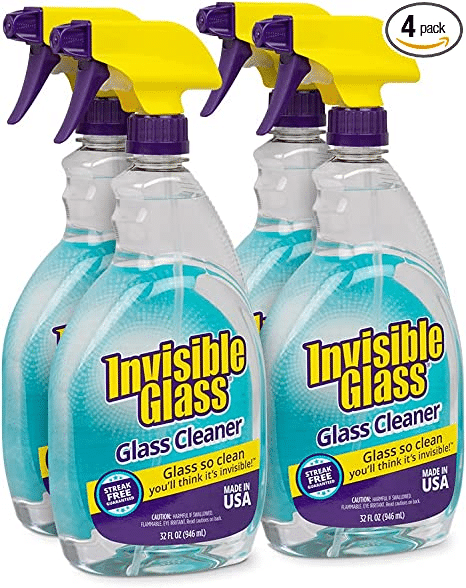 Windex Vinegar Glass Cleaner, 23 Fluid Ounces (4-Pack)